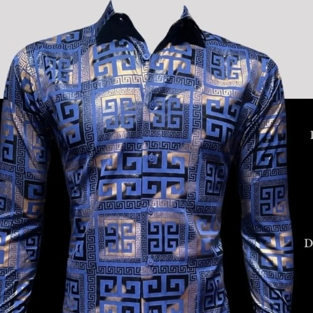 Fashion Men's Long Sleeve Shirt - Picture 2 of 2
